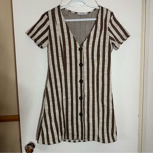 Fitted short boho dress - Zara Size M